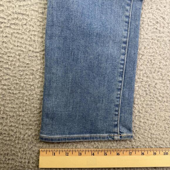 Veronica Beard Jeans Womens Sz 27x26 Blue Carly Kick Flare High Rise Zip Fly - Picture 11 of 13